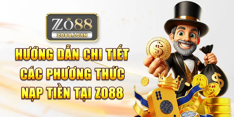 Hướng dẫn chi tiết các phương thức nạp tiền tại Zo88